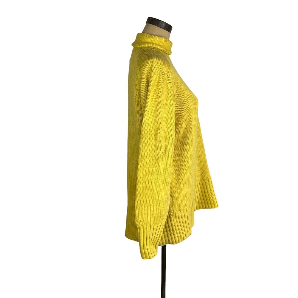 Lou & Grey mustard yellow NWT turtleneck knit sweater XS - Picture 3 of 7